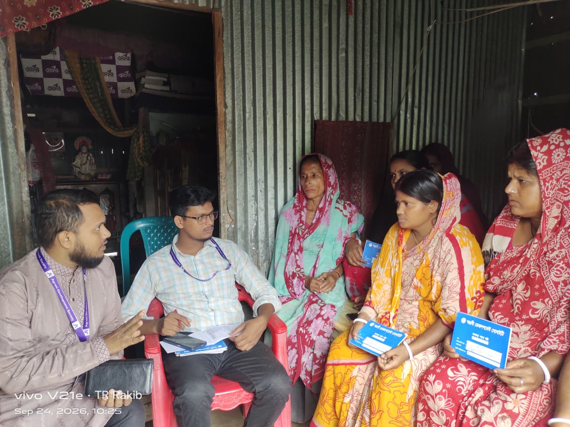 কাঠিবাজার শাখার বাঘাঝুড়ি মহিলা সমিতি পরিদর্শন করেন প্রধান কার্যালয়ের পরিদর্শকদল