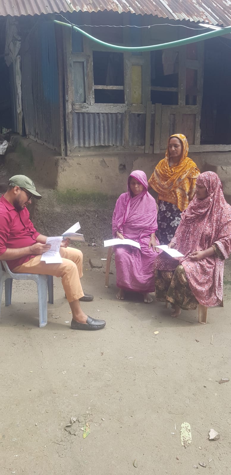 এরিয়া ম্যানেজারদারে ফিল্ড পরিদর্শন।